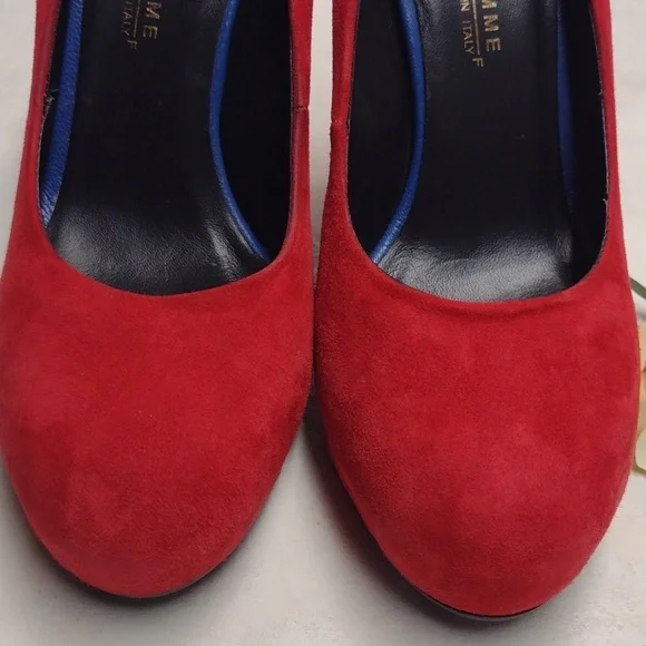 Latitude Femme made in Italy shoes women size 39 ( 8 ) Red color - Picture 3 of 10